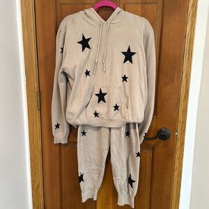 Pink martini sweatshirt and pant set